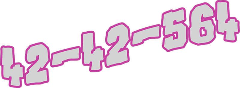 Commissioned pink phone-number graphic running vertically down the right side of a charcoal tee, beneath the sleeve to the waist